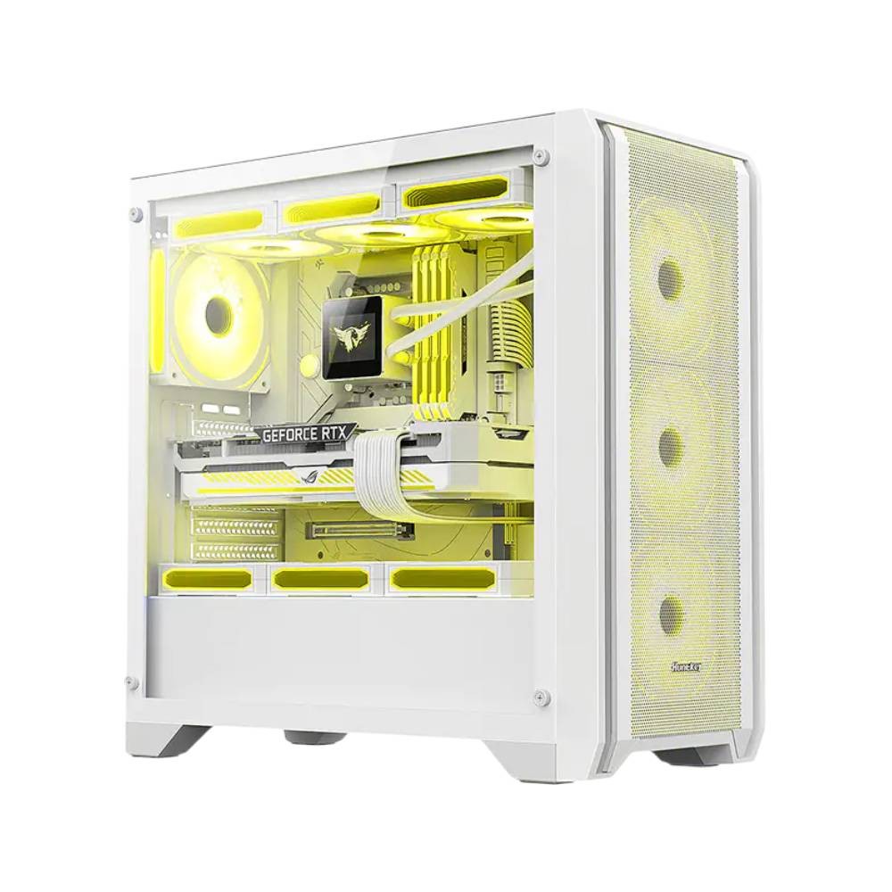 เคสคอมพิวเตอร์ Huntkey GX750A Predator White