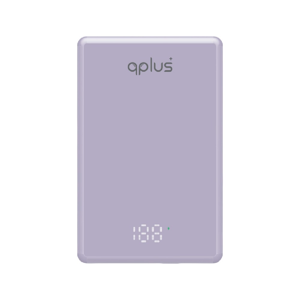 พาวเวอร์แบงค์ QPLUS Mini Magnetic Wireless 10000 mAh 15W PD20W W1031 (CCC) Purple