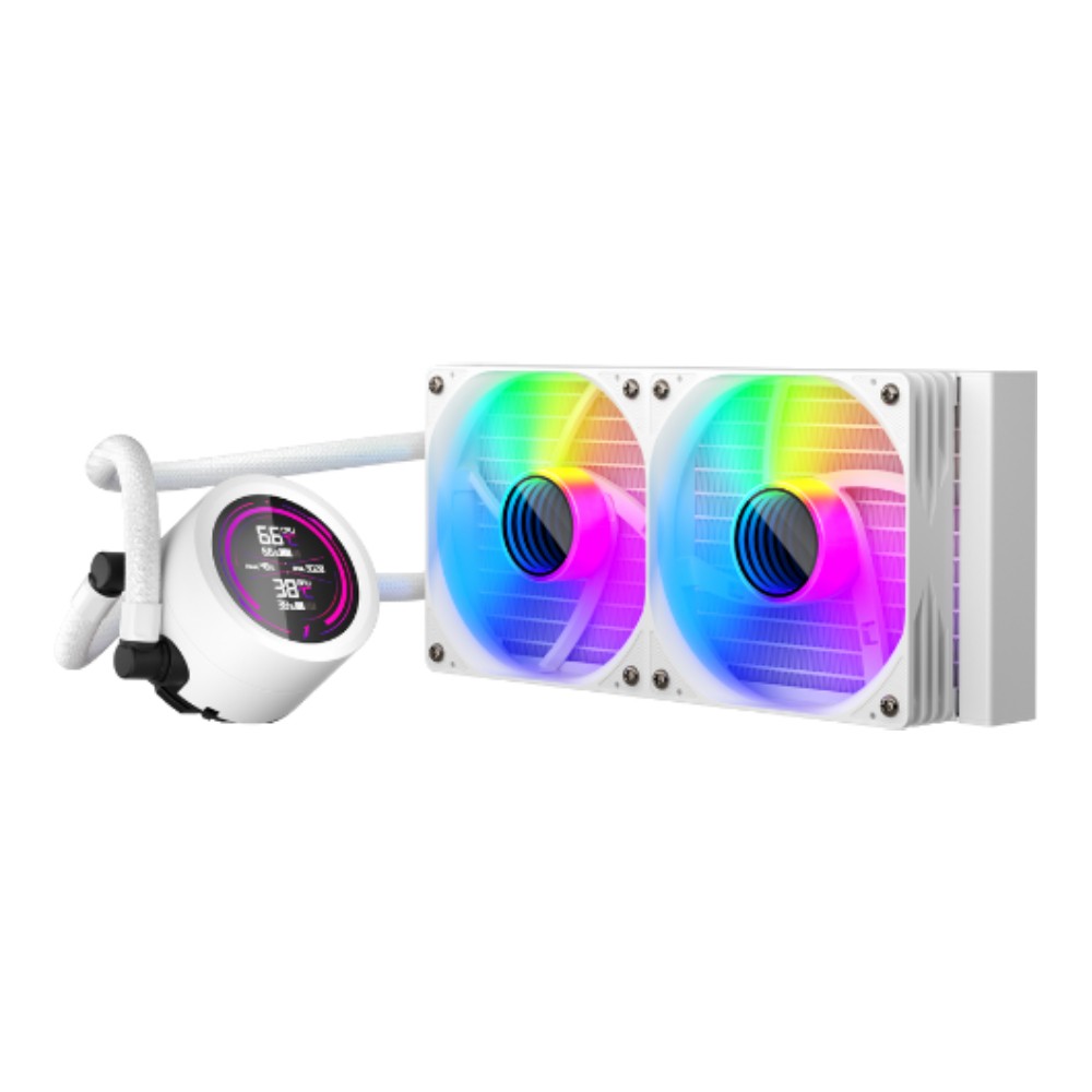 ชุดระบายความร้อนซีพียู 1STPLAYER TS4 240 ARGB White (FP-LCC-TS4-240-WH)