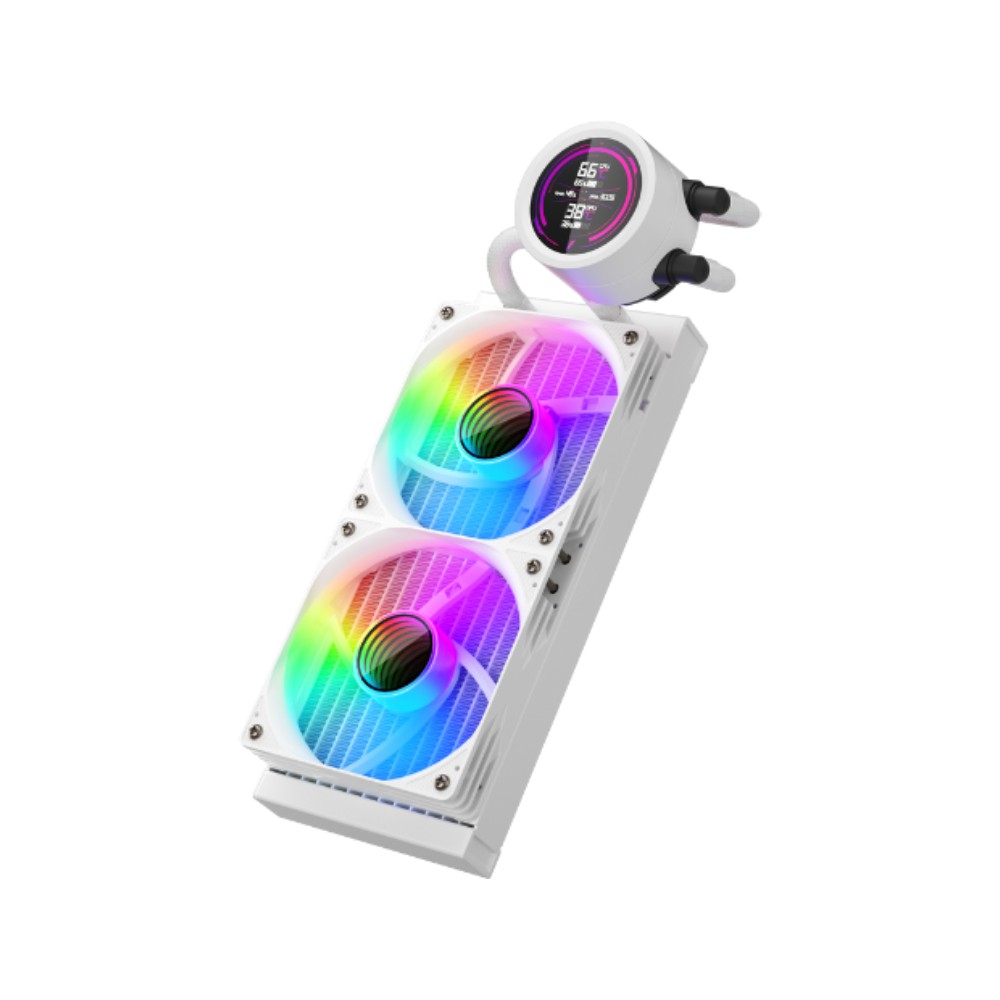 ชุดระบายความร้อนซีพียู 1STPLAYER TS4 240 ARGB White (FP-LCC-TS4-240-WH)