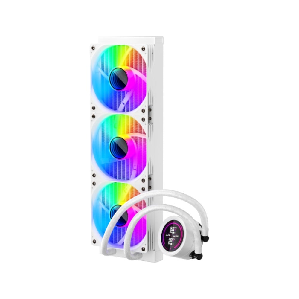 ชุดระบายความร้อนซีพียู 1STPLAYER TS4 360 ARGB White (FP-LCC-TS4-360-WH)