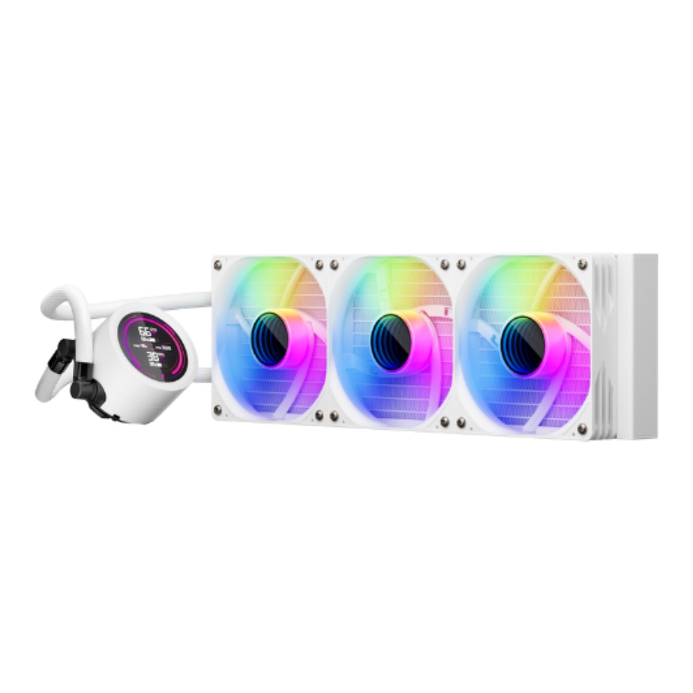 ชุดระบายความร้อนซีพียู 1STPLAYER TS4 360 ARGB White (FP-LCC-TS4-360-WH)