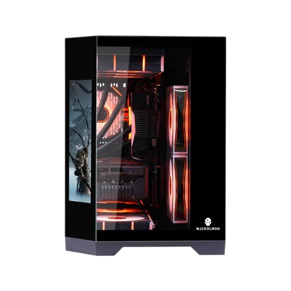 เคสคอมพิวเตอร์ WJCOOLMAN Dreamer LCD M-ATX Panorama TG Case