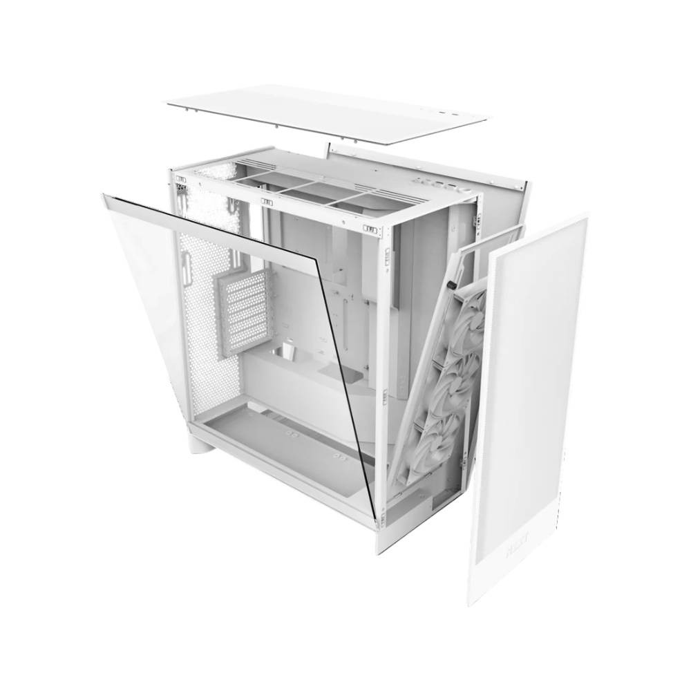 เคสคอมพิวเตอร์ NZXT H7 FLOW RGB White (CM-H72FW-R1)