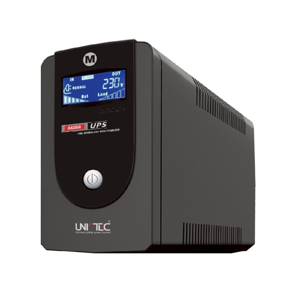 เครื่องสำรองไฟ UNITEC UPS Mega 1000VA/550W