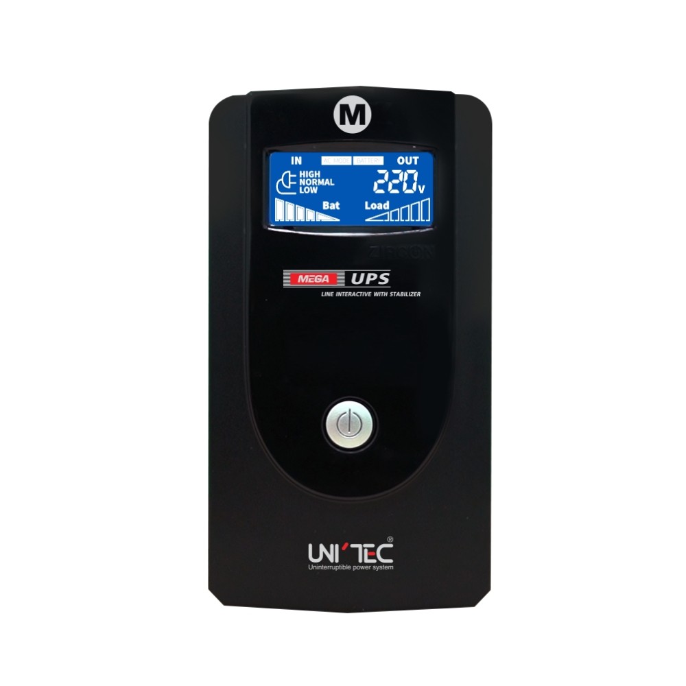 เครื่องสำรองไฟ UNITEC UPS Mega 1000VA/550W