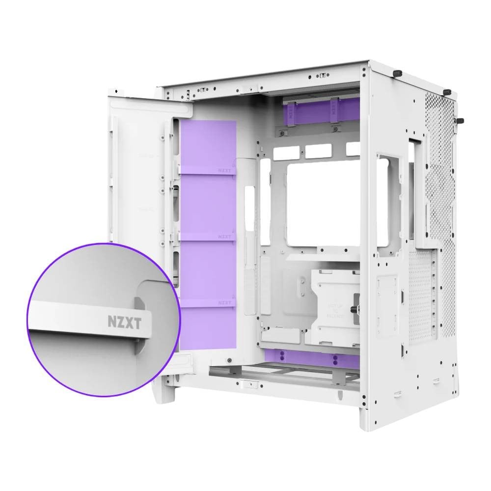 เคสคอมพิวเตอร์ NZXT H9 FLOW (2025) RGB White (CM-H92FW-R1)