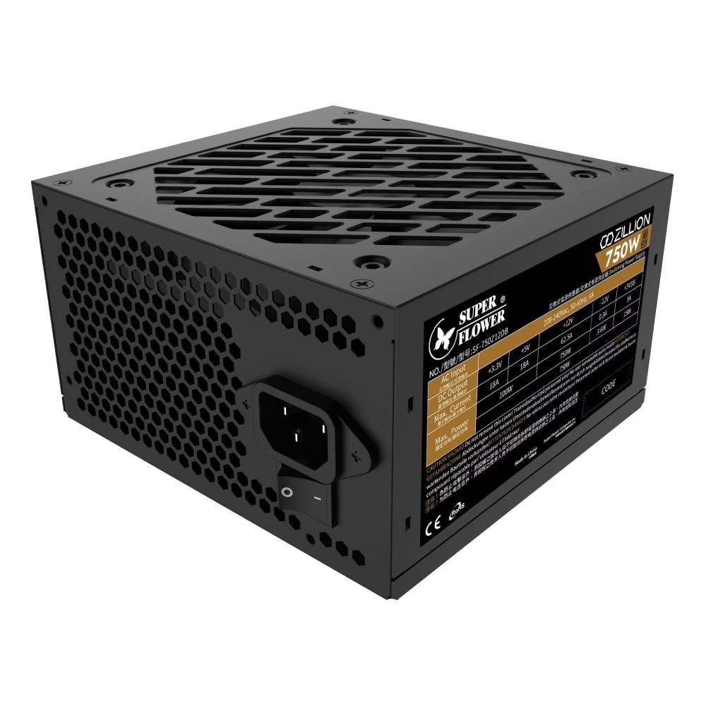พาวเวอร์ซัพพลาย SuperFlower ZILLION DB 750W 80 Plus Bronze (SF-750Z12DB)