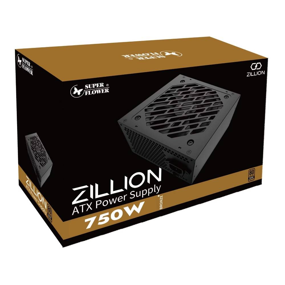 พาวเวอร์ซัพพลาย SuperFlower ZILLION DB 750W 80 Plus Bronze (SF-750Z12DB)