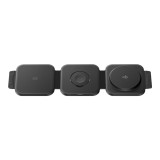 ที่ชาร์จไร้สาย AMAZINGthing 3-in-1 Qi2 Wireless Charger Foldable Magnetic Pad 15W Thunder Trifold Black