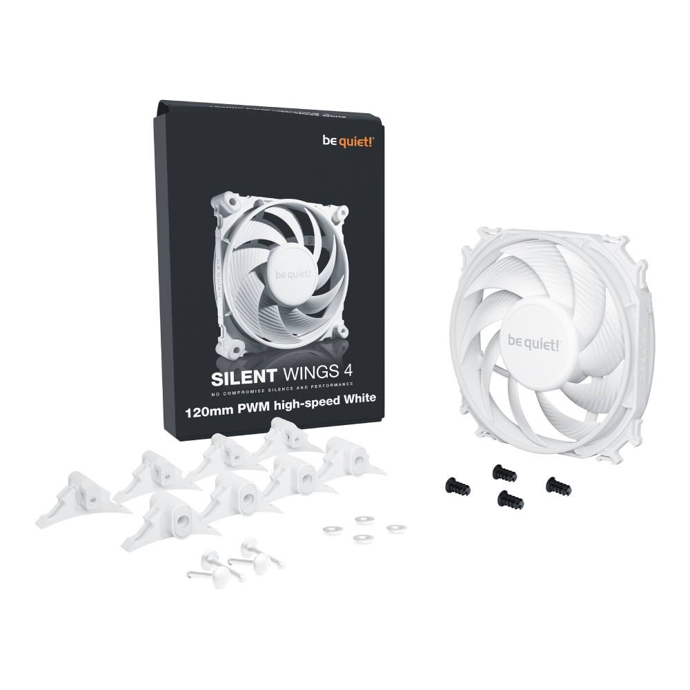 พัดลมคอม Be Quiet Silent Wings 4120mm PWM High Speed White (BL115)