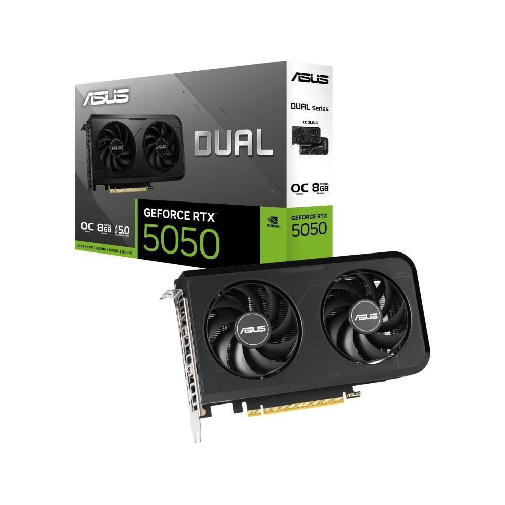 การ์ดจอ ASUS Dual GeForce RTX 5050 8GB GDDR6 OC Edition 128-bit