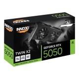 การ์ดจอ INNO3D GeForce RTX 5050 TWIN X2 8GB GDDR6 128-bit