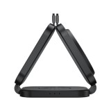 ที่ชาร์จไร้สาย AMAZINGthing 3-in-1 Qi2 Wireless Charger Foldable Magnetic Pad 15W Thunder Trifold Black