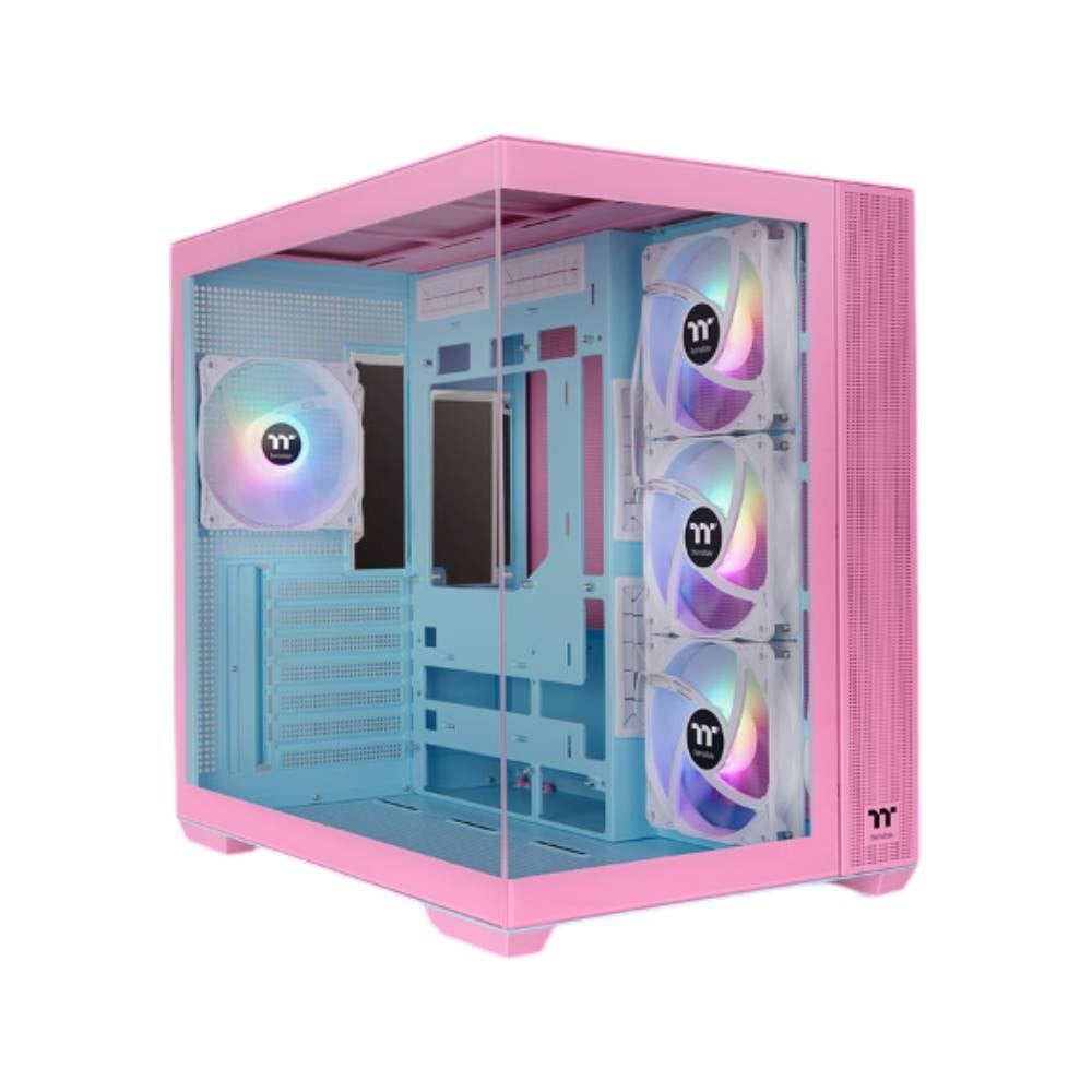 เคสคอมพิวเตอร์ THERMALTAKE View 380 TG ARGB Bubble Pink Mid-Tower (CA-1Z2-00MAWN-00)