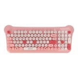 เมาส์และคีย์บอร์ดไร้สาย QPLUS QW05 Pink (TH/EN)