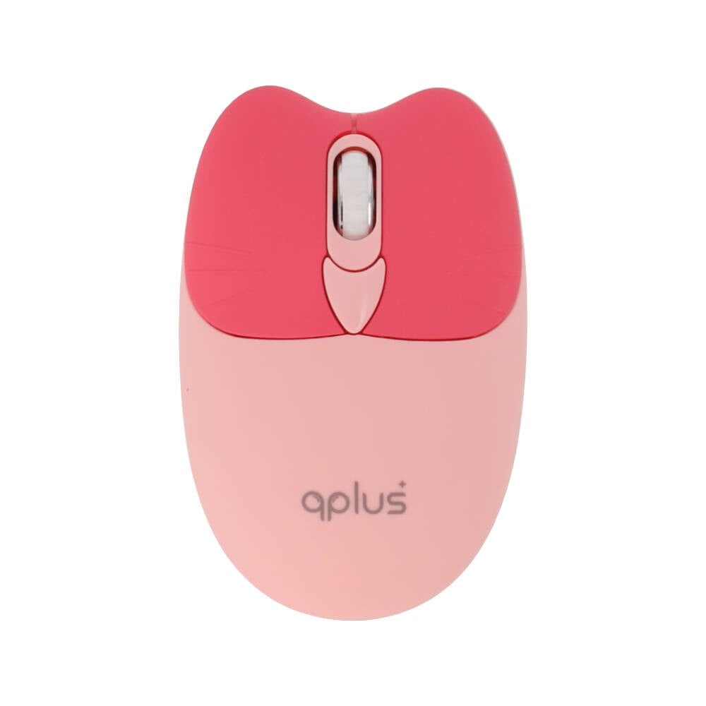 เมาส์และคีย์บอร์ดไร้สาย QPLUS QW05 Pink (TH/EN)