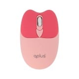 เมาส์และคีย์บอร์ดไร้สาย QPLUS QW05 Pink (TH/EN)