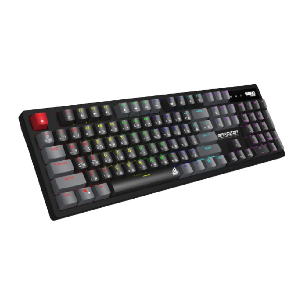คีย์บอร์ดเกมมิ่ง SIGNO E-Sport Keyboard Mechanical MAROZZA KB-722BLK - Red switch