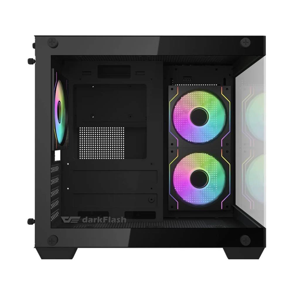 เคสคอมพิวเตอร์ DARKFLASH D275M M-ATX Panorama PC Case Black