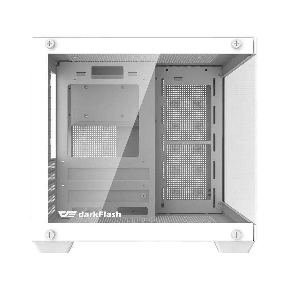 เคสคอมพิวเตอร์ DARKFLASH D275M M-ATX Panorama PC Case White