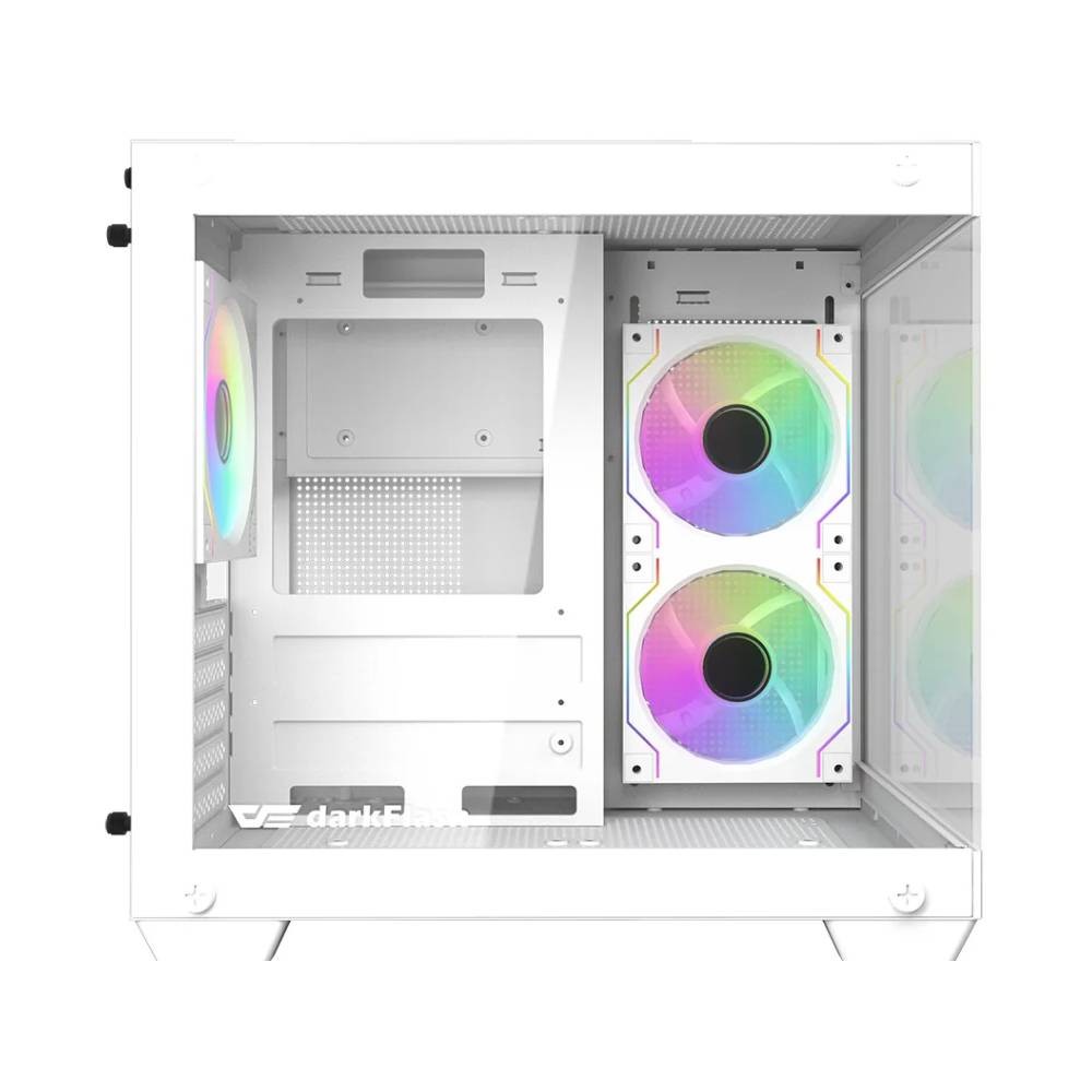 เคสคอมพิวเตอร์ DARKFLASH D275M M-ATX Panorama PC Case White