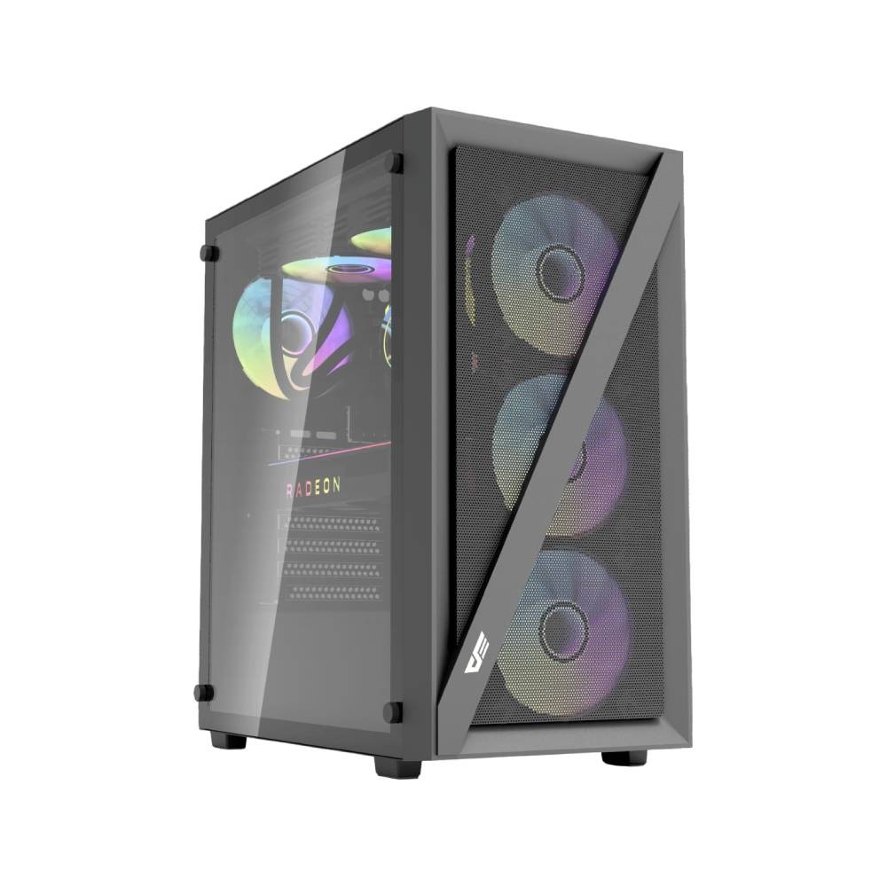 เคสคอมพิวเตอร์ DARKFLASH DK260 Air ATX PC Case Black