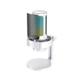 ไมโครโฟน Fifine A8 USB Mic Desk Stand RGB White