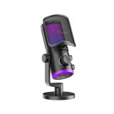 ไมโครโฟน Fifine AM6 USB Condenser Mic RGB Controls Black
