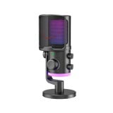 ไมโครโฟน Fifine AM6 USB Condenser Mic RGB Controls Black
