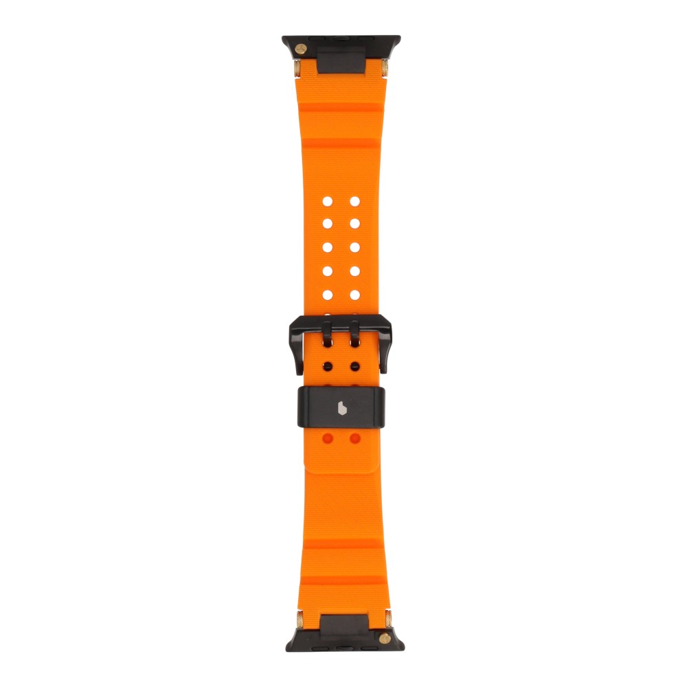Blue Box สาย Apple Watch Strap Series SE/S4/S5/S6/S7/S8/S9/S10/S11/Ultra (42(S10 not compatible)/44/45/46/49MM) VENTURE Blaze Orange