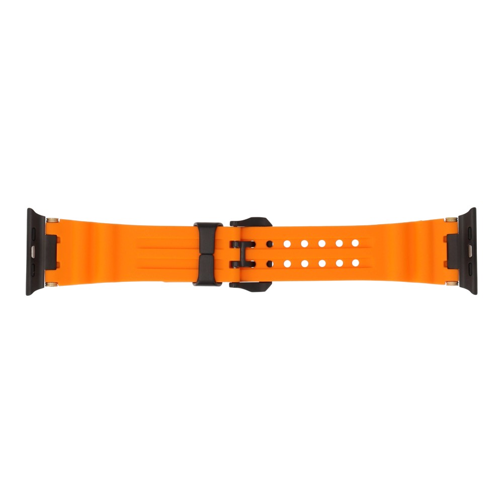 Blue Box สาย Apple Watch Strap Series SE/S4/S5/S6/S7/S8/S9/S10/S11/Ultra (42(S10 not compatible)/44/45/46/49MM) VENTURE Blaze Orange
