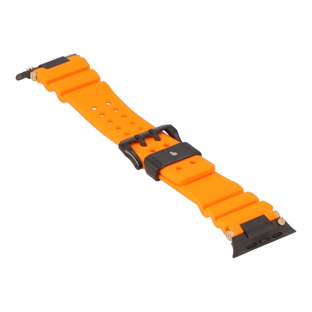 Blue Box สาย Apple Watch Strap Series SE/S4/S5/S6/S7/S8/S9/S10/S11/Ultra (42(S10 not compatible)/44/45/46/49MM) VENTURE Blaze Orange