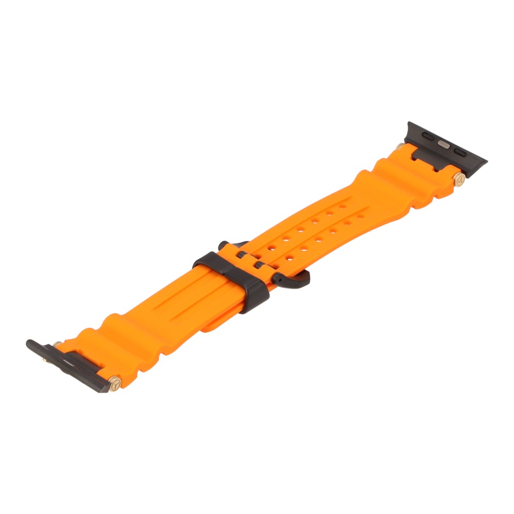 Blue Box สาย Apple Watch Strap Series SE/S4/S5/S6/S7/S8/S9/S10/S11/Ultra (42(S10 not compatible)/44/45/46/49MM) VENTURE Blaze Orange