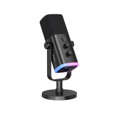 ไมโครโฟน Fifine AM8 USB Dynamic Mic BasedStand RGB Black