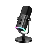 ไมโครโฟน Fifine AM8 USB Dynamic Mic BasedStand RGB Black