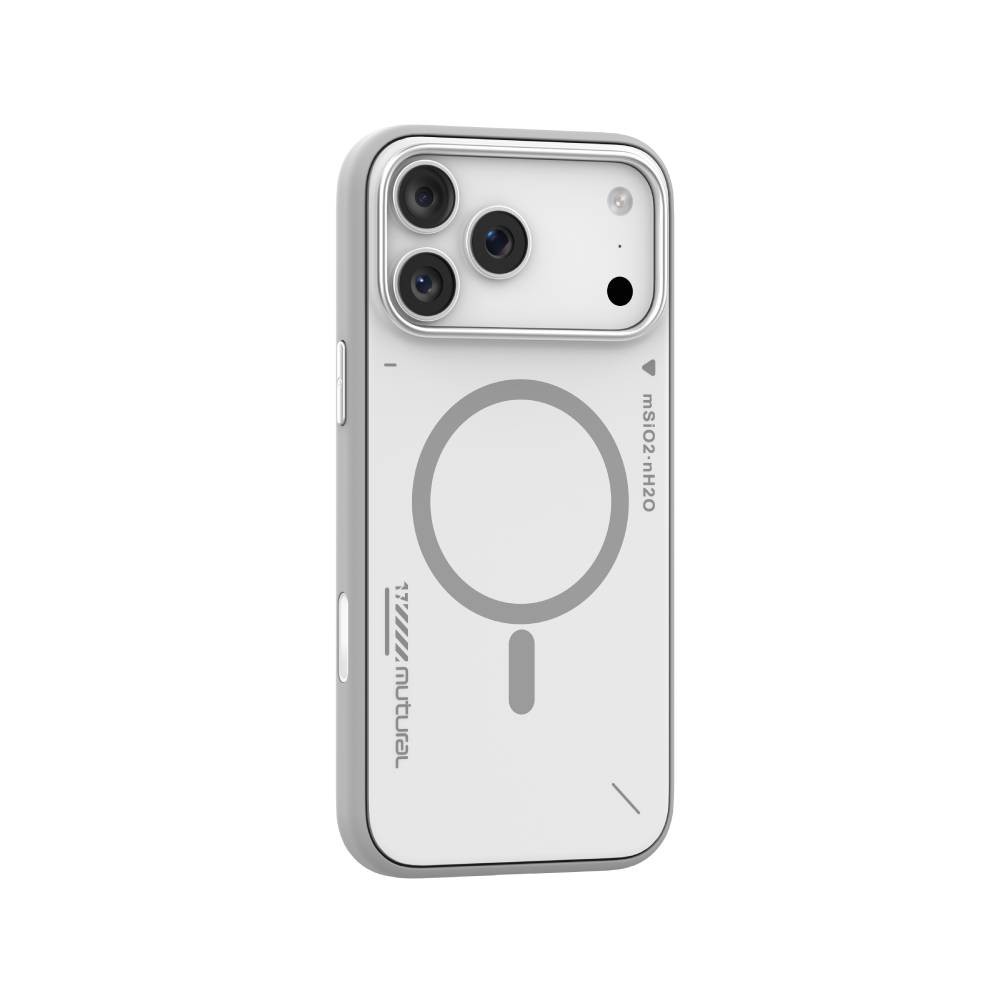 เคส Mutural iPhone 17 Pro Max Rarify-Light Gray/White
