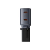 อะแดปเตอร์ Energea Travelgo Adapter 45 2C Ultra Portable PD45W Gunmetal