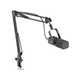 ไมโครโฟน Fifine AM8T Dynamic Mic Boom Arm Stand RGB Black