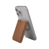 กระเป๋าใส่บัตร Uniq Lyden Evo Magnetic Stand Card Holder Caramel
