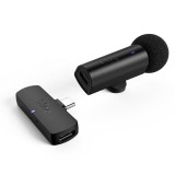 ไมโครโฟน Fifine M6 USB-C Wireless Lapel Mic Black