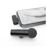 ไมโครโฟน Fifine M6 USB-C Wireless Lapel Mic Black