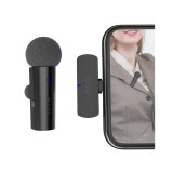 ไมโครโฟน Fifine M6 USB-C Wireless Lapel Mic Black