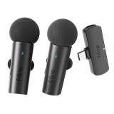 ไมโครโฟน Fifine M8 USB-C Dual Wireless Lapel Mic Black