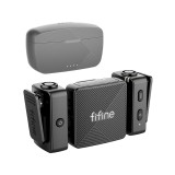 ไมโครโฟน Fifine M9 Dual Wireless Mic Charging Case Black