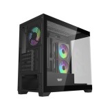เคสคอมพิวเตอร์ DARKFLASH DS900M M-ATX PC Case Black