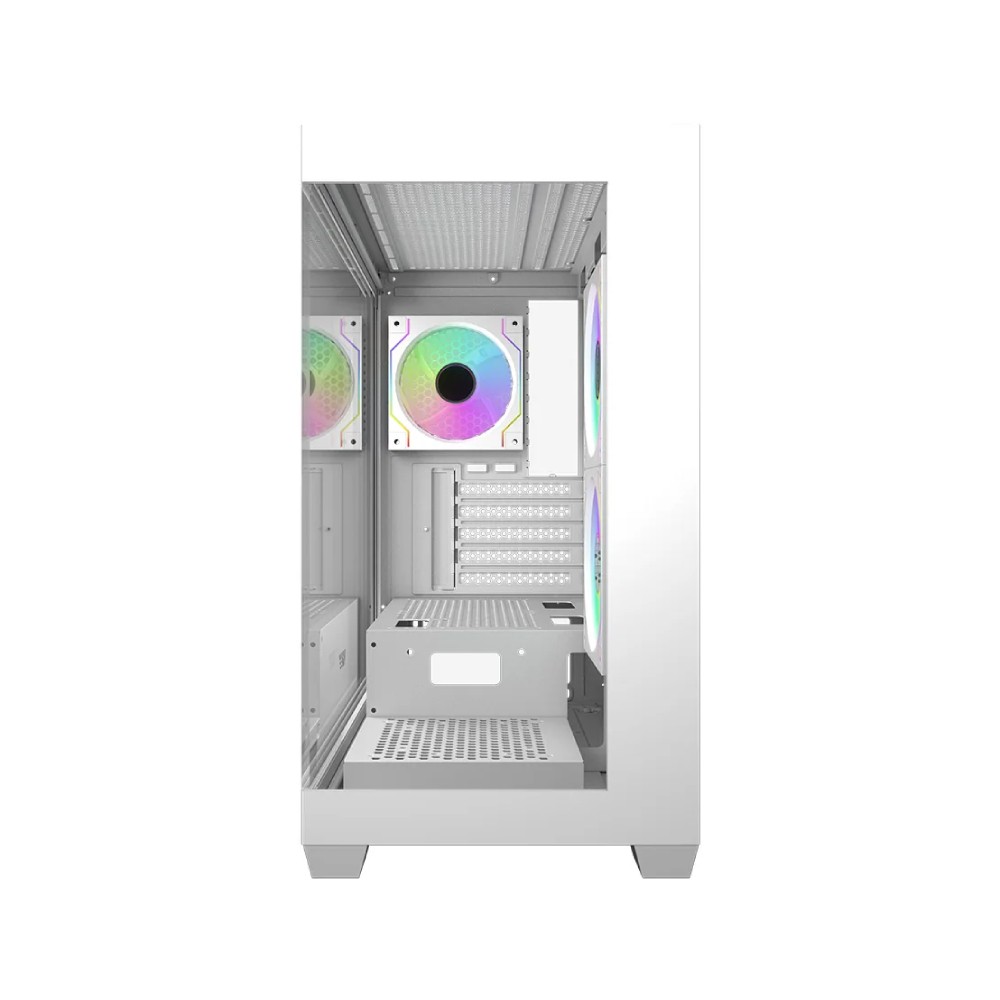 เคสคอมพิวเตอร์ DARKFLASH DS900M M-ATX PC Case White