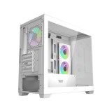 เคสคอมพิวเตอร์ DARKFLASH DS900M M-ATX PC Case White