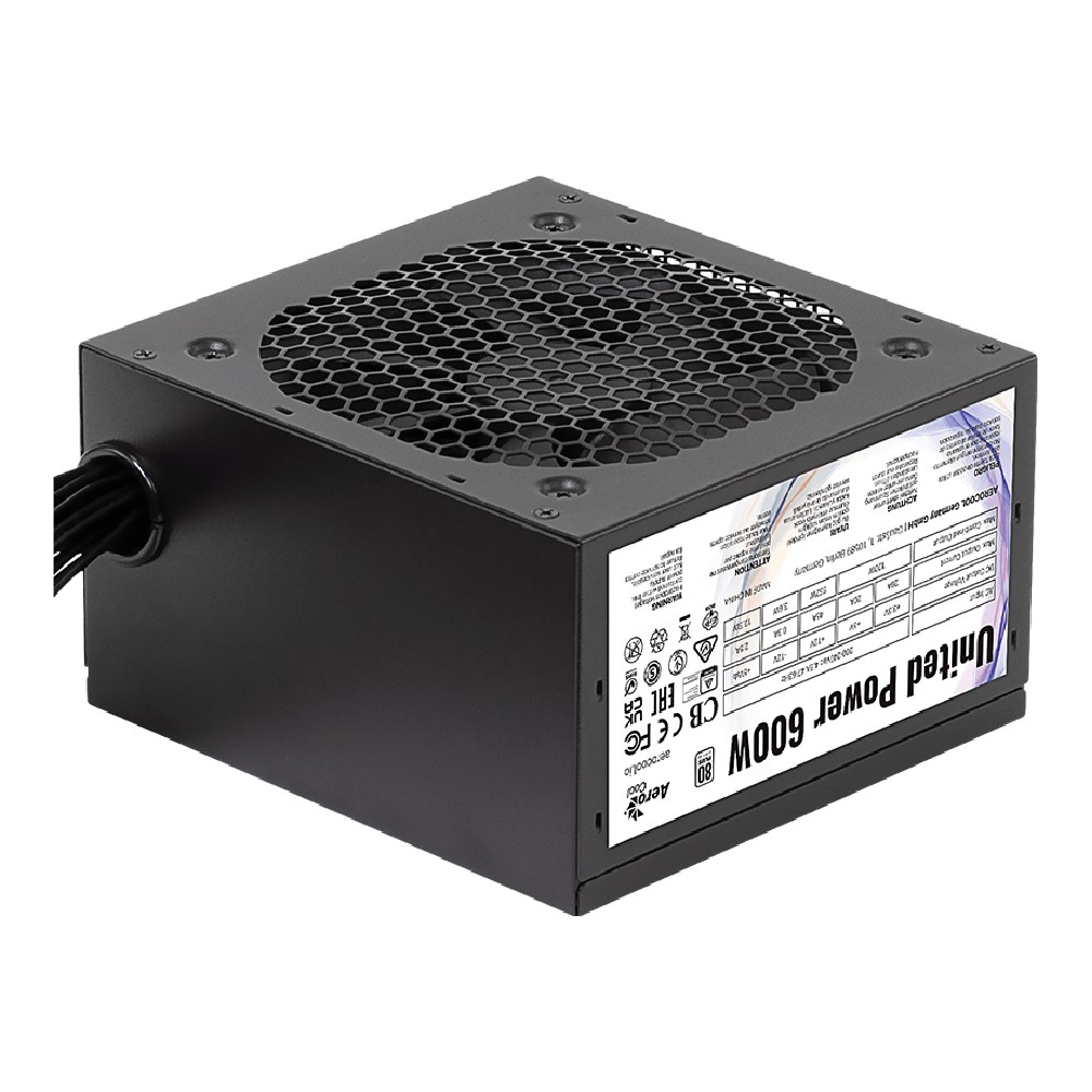 พาวเวอร์ซัพพลาย AeroCool United Power 600W