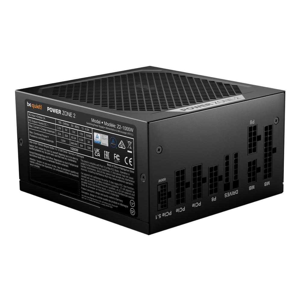 พาวเวอร์ซัพพลาย Be Quiet Power Zone 2 1000W 80 Plus Platinum (BP008EU)